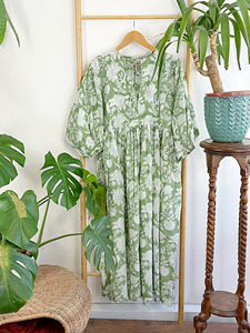 Robe longue élégante en coton à manches longues avec fermeture à boutons pour femmes motif de couture personnalisé tendance ODM nouveauté décontracté - Product Image 4