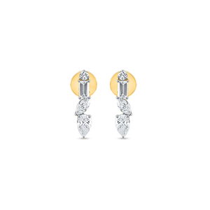 Boucles d'oreilles en diamant en forme de poire exquises avec étincelle étonnante pour la soirée et l'anniversaire de l'Inde - Product Image 2