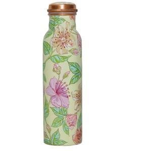 Botella de Agua Metálica con Estampado Floral y Tapa Hermética, Botella Reutilizable para Viajes, Oficina y Hogar - Product Image 3