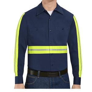 Nouveaux t-shirts de sécurité pour travaux routiers, haute visibilité, 100% coton, logo personnalisé imprimé, motif uni, manches longues ou courtes, t-shirts de travail - Product Image 4