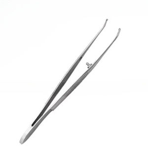 Pinzas de tejido de IRIS personalizadas de la mejor calidad, 4 ", 1x2 dientes, pinzas de IRIS de acero inoxidable medio curvadas, instrumentos oftálmicos - Product Image 1