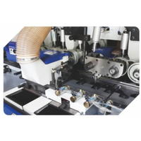 Raboteuse quatre faces pour cadre de porte en bois PM-SB5-180, machine de fraisage/formage/moulage du bois à moteur haute productivité 10kW
