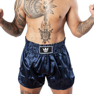 Shorts de Muay Thai en Spandex/Polyester de Haute Qualité, Logo Personnalisé sur le Devant, Légers, Respirants, Séchage Rapide, Confortables, Meilleures Ventes MMA - Product Image 3