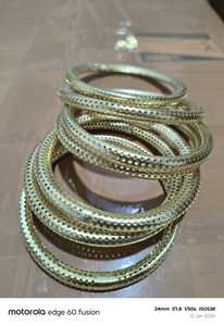 Exquisitos Juegos de Brazaletes de Latón Pulido Hechos a Mano, Diseño Moderno y Ecológico de la India - TAQI CRAFT INTERNATIONAL - Product Image 2