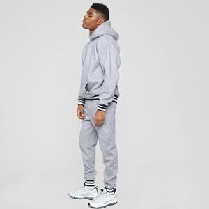 2025 nuevo diseño de chándal de lana de algodón para hombre, ropa de calle deportiva de alta calidad, chándal para correr, pantalones con capucha, pantalones activos OEM - Product Image 4