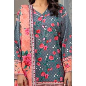 WNS-52094 Ensemble 3 pièces Salwar Kameez Anarkali en coton Khaddar avec Dupatta pour tenue de festival, style pakistanais et indien - Product Image 6