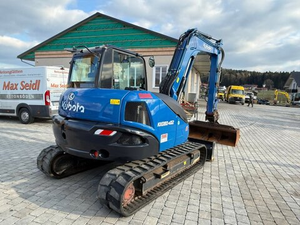 รถขุด Kubota KX080-4A2 ขนาด 8 ตัน 63 แรงม้า เครื่องยนต์ดีเซล ระบบไฮดรอลิก แบบตีนตะขาบ พร้อมห้องโดยสาร สำหรับงานก่อสร้าง ขาย - Product Image 5