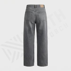 <b>Women</b> Summer New Fashion Collection Ripped Decorative <b>Baggy</b> <b>Jeans</b> Vintage Button Pocket Casual Chic Premium Quality Stylish Wear - Product Image 2