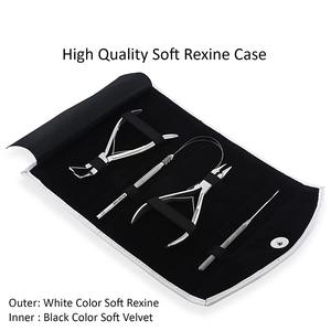 Surgical Grade <b>Needle</b> Nose Hair Extension Pliers Kit Finish Polish German Stainless Steel Hair Pliers Set With <b>Case</b> - Product Image 6