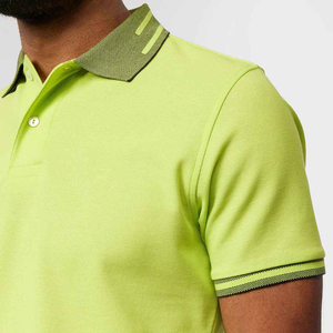 Coton respirant pour hommes pour T-shirts polo Confortable Slim Fit Casual Fashion Top Design personnalisé à manches courtes en tricot uni - Product Image 4