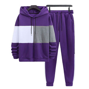 Ensemble de survêtement décontracté à capuche pour homme, personnalisé, en coton 100% respirant, idéal pour l'hiver et le fitness - Product Image 1