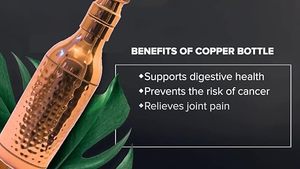 Bouteilles uniques en cuivre pur Couvercles anti-éclaboussures résistants à la chaleur Verres en plastique pour les œuvres d'art Réunions de famille Célébrations spéciales - Product Image 3