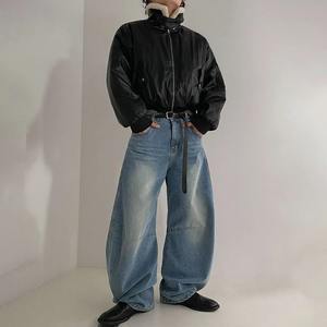 2025 tendencia de moda para mujer Simple Otoño Invierno cuello analógico cremallera PU chaqueta de cuero para motocicleta - Product Image 3