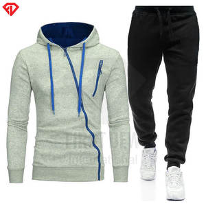 Nuevo Conjunto Deportivo Informal para Hombre, Cintura Elástica, Liso, para Correr, Entrenar, Atlético, de Poliéster y Algodón Transpirable - Product Image 5