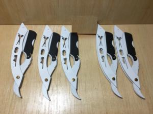 Barbier professionnel, rasoir droit à bord droit, rasage manuel pour hommes - Product Image 3