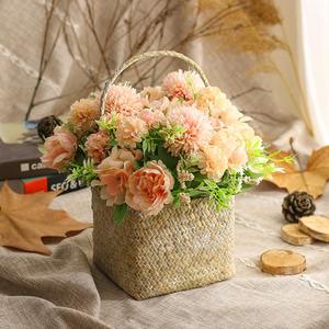 Mejor descuento cesta de paja contenedor para flores buena calidad algas marinas ramo de flores cestas - Product Image 6