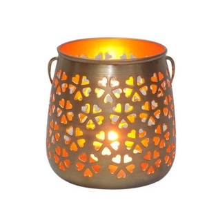 Luxurious Square Shape Metal <b>Tealight</b> <b>Candle</b> Holder Restaurant Table Top Decorative Handmade Wholesale Gold Metal <b>Tealight</b> - Product Image 3