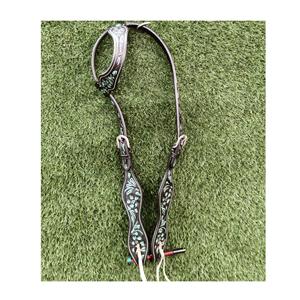 Vente en gros sur mesure Brides d'équitation pour chevaux en cuir pur Headstall Western Equipement de course léger Sports de plein air équestres - Product Image 1