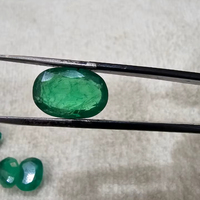 Esmeralda Natural de Zambia, Corte Ovalado, Calidad AAA, Color Verde Excelente, Piedra de Esmeralda Perfecta, 20% de Descuento, Regalo de Año Nuevo