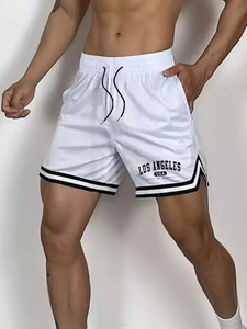 กางเกงขาสั้นผ้าไมโครไฟเบอร์สำหรับผู้ชายกางเกงขาสั้นลำลองแบบสั้นพอดีตัวมีสไตล์พรีเมี่ยม - Product Image 6