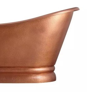 Venta caliente estilo antiguo Paxton zapatilla cobre martillado medio cobre antiguo bañera de cobre hecha por proveedor indio - Product Image 4