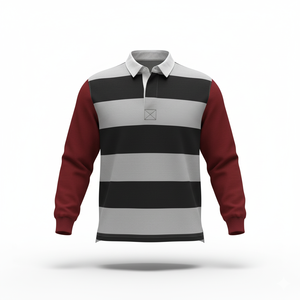 <b>Women</b> Color Block Rugby Shirt Long Sleeve Oversized <b>Polo</b> Streetwear <b>Top</b> - Product Image 5