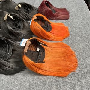 Meilleure vente!! Vendeur de perruque droite soyeuse en cheveux naturels HD Lace Closure Frontal Perruques d'extension de cheveux humains pour femmes - Product Image 1