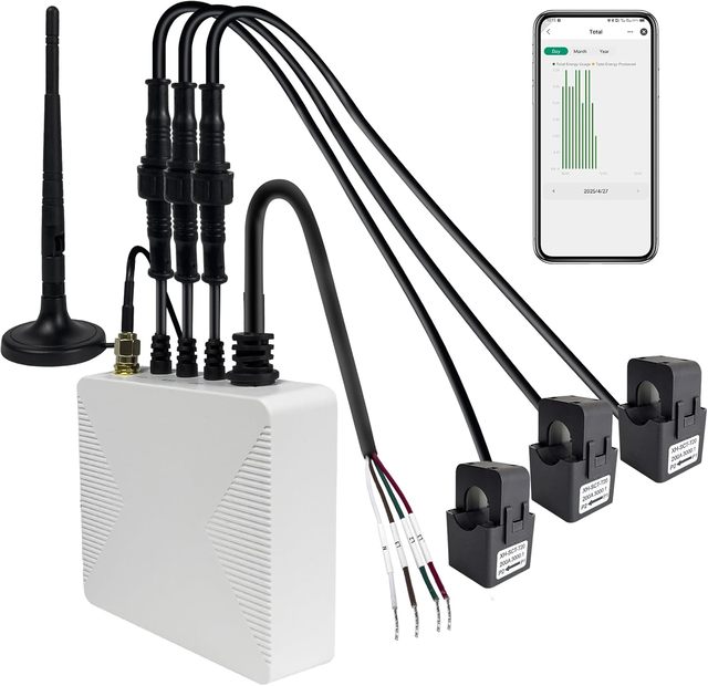 Tuya WiFi Smart Power Meter 750A Single/3-Phase Energy Meter 2% Accuracy Every 2s Reporting for Home Energy Management System