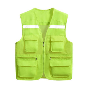 Gilet de sécurité réfléchissant personnalisé haute visibilité pour hommes, travailleurs, sécurité industrielle, avec logo et design personnalisés - Product Image 2