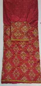 Élégance intemporelle, tendance luxueuse, George Wrapper nigérian, motif floral feuillu, design artisanal, 100% polyester, vêtements pour occasions spéciales pour filles - Product Image 2