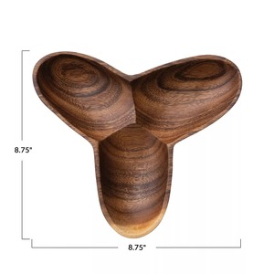 Wholesale Premium Handcrafted Natural Acacia Wood <b>Snack</b> & Serving Bowl for Party Use India - Product Image 2