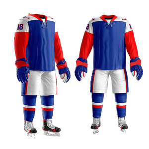 Conjunto de Uniforme de Hockey sobre Hielo Personalizado, Uniforme de Juego Profesional para Equipos, Malla Transpirable, Impresión por Sublimación, OEM, ODM, Venta al Por Mayor - Product Image 6