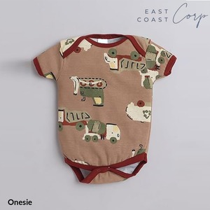 Mameluco de algodón para bebé recién nacido | Body de rayas y estampado de media manga - Product Image 3