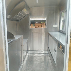 Petite remorque de camion de nourriture en fibre de verre pour hot-dogs et restauration rapide Conception spéciale pour restaurant boulangerie camion de fruits à crème glacée - Product Image 5