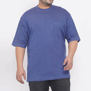 Nouveau à la mode col rond séchage rapide grande taille hommes t-shirt à vendre prix pas cher couleur unie grande taille hommes t-shirt - Product Image 1