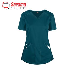 Conjuntos de jogging de nuevo estilo, uniforme de enfermería, material escolar, de licra, con logotipo personalizado, venta al por mayor - Product Image 1