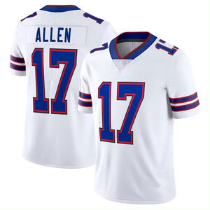 Maillots de football américains Josh Allen 17 John Diggs 14 Royal Red Fashion Sport Respirant Anti-bactérien à manches courtes Édition limitée - Product Image 3