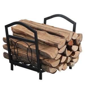 Garden outdoor steel <b>log</b> firewood storage rack stand <b>holder</b> home and garden storage indoor and outdoor <b>fireplace</b> accessories - Product Image 1