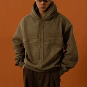 Sweat à capuche unisexe camouflage vierge en polaire de chasse en coton à sublimation en polyester personnalisé pour hommes Sweat à capuche camouflage lourd et surdimensionné pour hommes - Product Image 2