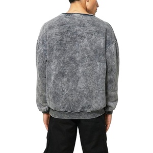 Sudaderas de Diseño Único para Hombre, Lavado Ácido, 100% Algodón, Cuello Redondo, Verano, Casual, Alta Calidad, Proveedor Directo de Fábrica, Corte Regular - Product Image 2