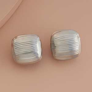 Boucles d'oreilles tendance religieuses à clous, design géométrique à pampilles, en zircon, diamant et perle, en alliage de zinc, acier inoxydable et plastique, pour soirée - Product Image 1