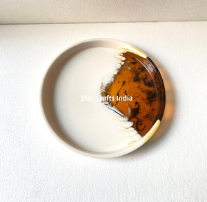 ชามเรซินสำหรับใช้ในบ้านโรงแรมและร้านอาหารทำมือทำจากเรซินขัดเงาอย่างดี - Product Image 2