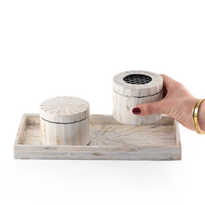 Nouveautés pour le Ramadan luxe nacre incrustation brûleur d'encens islamique fait à la main arabe mabkhara cadeau - Product Image 4