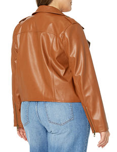 Chaquetas de cuero económicas hechas a medida de alta calidad para mujer Chaquetas ecológicas a bajo precio - Product Image 6