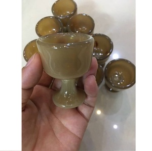 Viking Horn Verre à liqueur écologique poli 60ml pour vodka bière whisky-Buffalo Horn Tequila Shots - Product Image 1