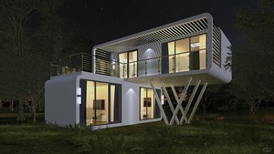 <span class=keywords><strong>Vendita</strong></span> calda intelligente e moderna piccola casa del caffè per i parchi 20ft portatile resistente alle intemperie popolare <span class=keywords><strong>campeggio</strong></span> prefabbricato staccabile Apple Cabina - Product Image 6