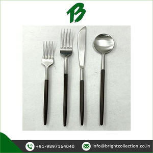 100% calidad genuina al por mayor hecho en La India cubiertos sostenibles uso duradero para hotel y restaurante 2 tenedor cuchillo cuchara juego de cubiertos - Product Image 2