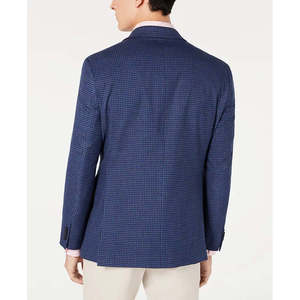 Giacca Sportiva da Uomo Tommy Hilfiger Modern-Fit Thflex Stretch Blu/Rosso a Quadri Taglia 40 - Product Image 2