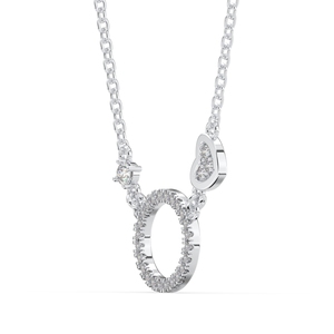 Usine directe OEM ODM nouvelle mode femmes 925 pendentif en argent Sterling collier plaqué rhodium or géométrique coeur Zircon pierre - Product Image 3