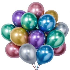 Globos de Látex de Alta Calidad para Decoración de Bodas, Globos al por Mayor, Artículos para Fiestas de Cumpleaños, Globos de Látex Metálicos Cromados Multicolores - Product Image 2
